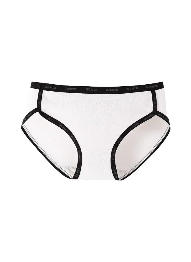 Zeemey - Zeemey 5-Piece Cotton Sport Bikini Breathable Panties Low Waist Fashionable Ladies Charming Thick Bottom - Image 1