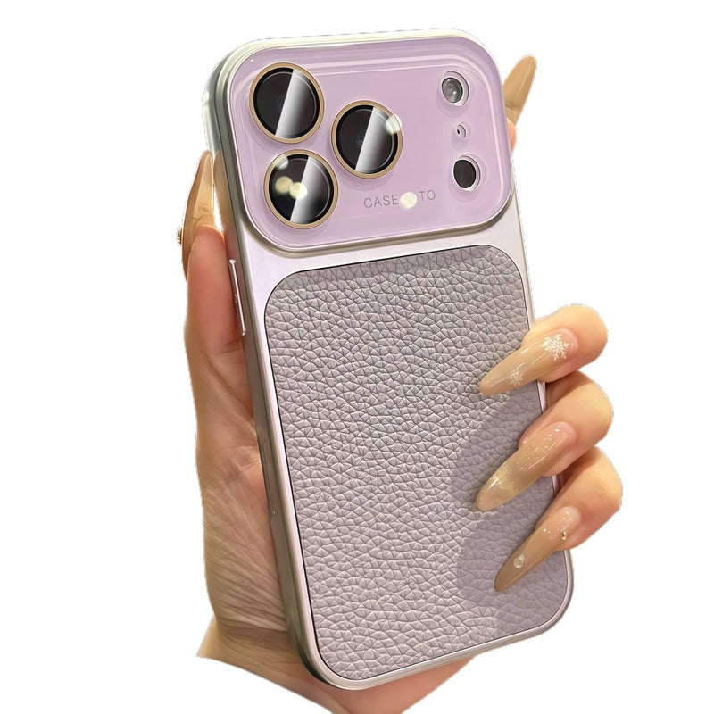 غطاء واقي | مقاوم للصدمات لـ iPhone 14 / 14 Plus / 14 Pro / 14 Pro Max | حماية من السقوط | تغطية كاملة | ملمس جلد - Image 1