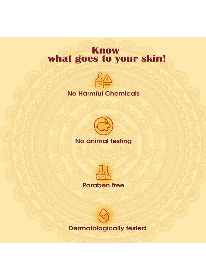 NUTRIGLOW NutriGlow NATURAL'S Ubtan Facial Kit For Glowing Skin, Tan Removal With Haldi & Chandan, 60gm - Image 3