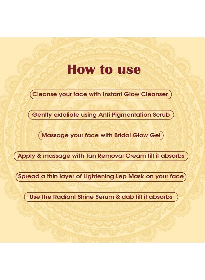 NUTRIGLOW NutriGlow NATURAL'S Ubtan Facial Kit For Glowing Skin, Tan Removal With Haldi & Chandan, 60gm - Image 5