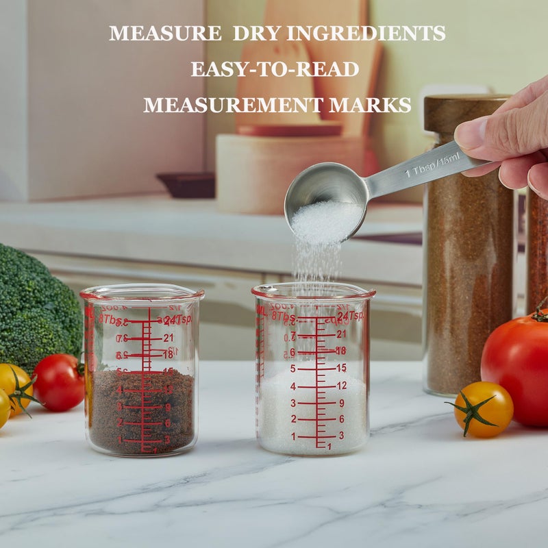 Ackers BORO3.3 120 ML/4OZ High Borosilicate Glass Measuring Cup-V-Shaped Spout,Glass Measuring Beaker for Kitchen or Restaurant, Easy to Read(SINGLE) - Image 5