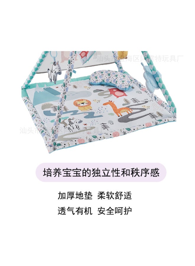 alt Baby Animal Tent Blanket Children's Indoor Playhouse Crawling Mat With Pillows Play House Toys Fitness Rack Early Education - Image 2