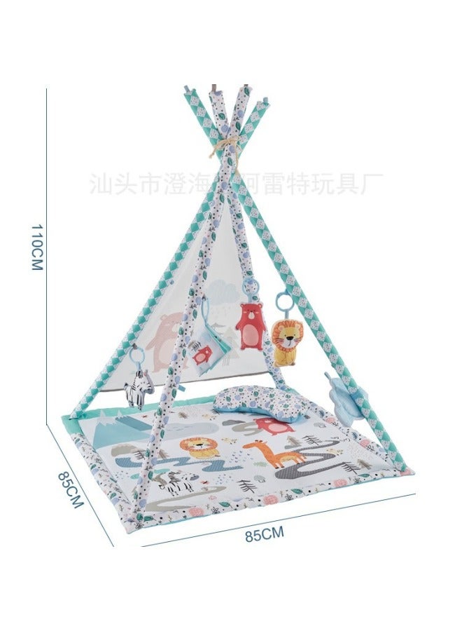 alt Baby Animal Tent Blanket Children's Indoor Playhouse Crawling Mat With Pillows Play House Toys Fitness Rack Early Education - Image 5