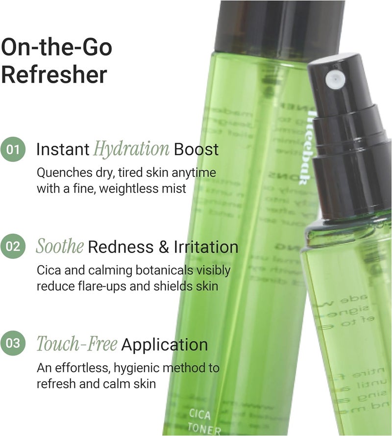 Meebak CICA Toner Spray - Hydrating Face Mist - Image 3