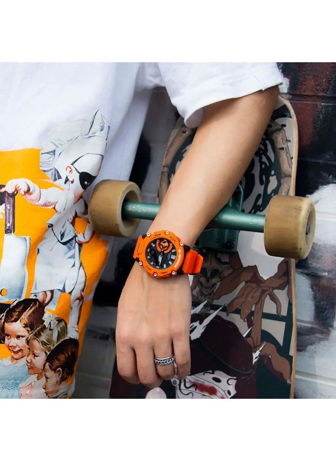 G-SHOCK - ساعة يد تناظرية + رقمية من الراتنج GA-2200M-4ADR - Image 1