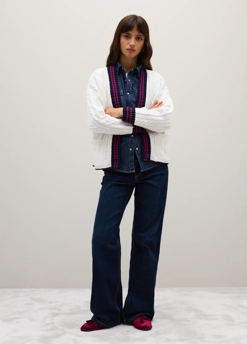 Ovs MULTICOLOR PURE COTTON CARDIGAN REGULAR FIT