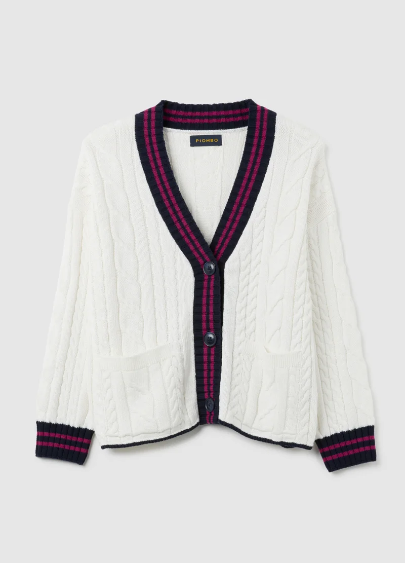 Ovs MULTICOLOR PURE COTTON CARDIGAN REGULAR FIT