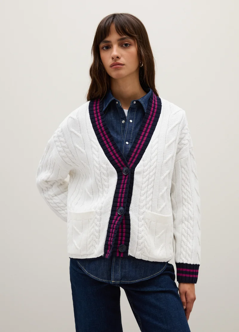 Ovs MULTICOLOR PURE COTTON CARDIGAN REGULAR FIT