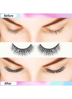 ANCIRS ANCIRS 2 Boxes(20pcs) Diamond False Eyelashes for Makeup, Natural Rhinestone Decorative Faux Mink Lashes, False Eye Lashes for Valentines Halloween New Year Cosplay Party Stage Decor  - Image 3