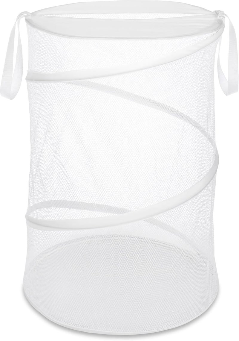 Whitmor 18" Collapsible Laundry Hamper White - Image 1