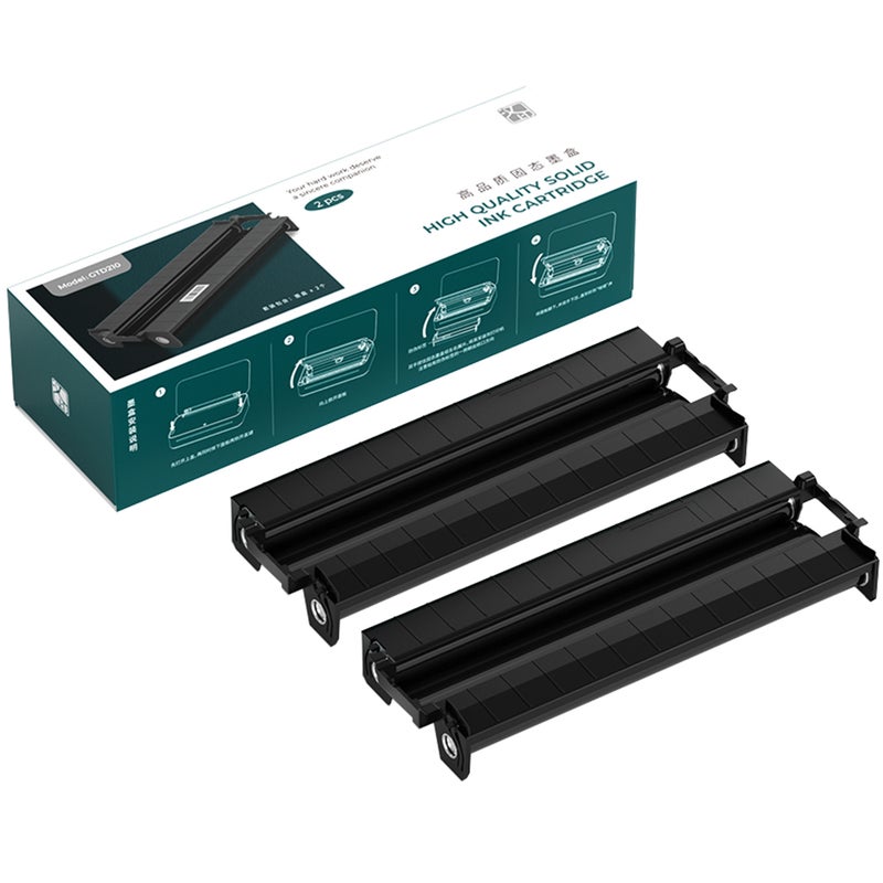 2 Rolls Thermal Transfer Ribbon for GT1 Portable A4 Thermal Transfer Printer for Home Office - Image 1
