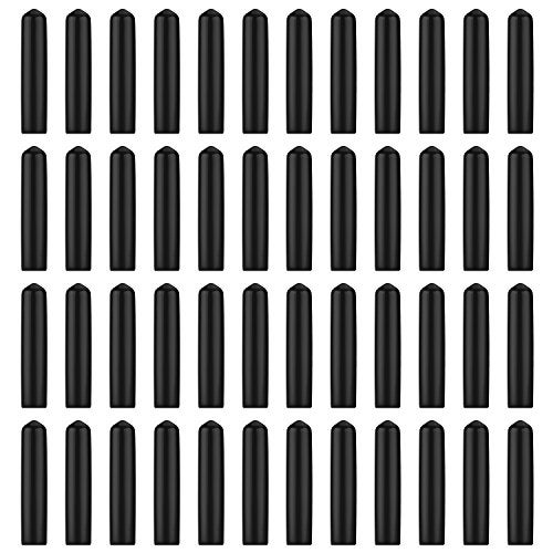 eBoot Black Rubber Pourer Cap Liquor Bottle Pourer Cover Dispenser Spout Dust Covers (48) - Image 1