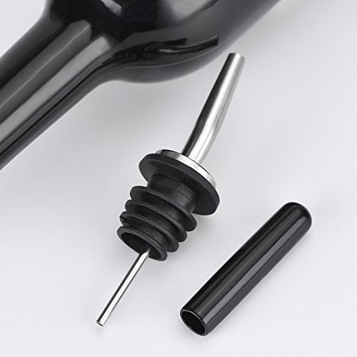 eBoot Black Rubber Pourer Cap Liquor Bottle Pourer Cover Dispenser Spout Dust Covers (48) - Image 5