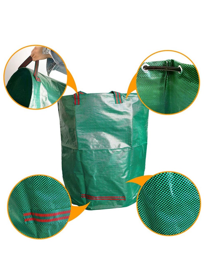 SOLARAE Garden Waste Bags for Collecting Leaves, Large Yard Dustpan, Reusable Garden Sacks with Handles, Plant waste grass, and Leaves - Garden Bin Bags, Garden Clippings Bags, Leaf Container - Image 3