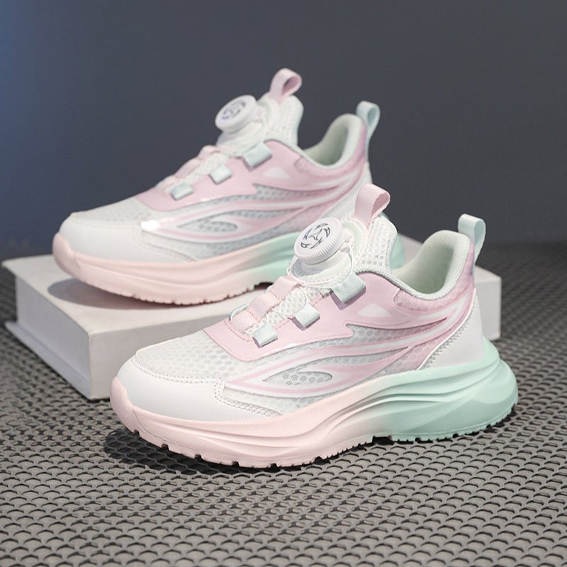 Mesh Sneakers Lightweight Flexible Sole Walking Shoes For Kids Indoor And Outdoor Activities - Image 1