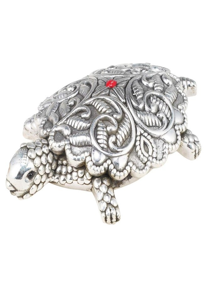 DHRUVS COLLECTION 999 Silver Tortoise, Turtle for Home, Temple, Pooja Room & Good Luck Gift - 11 Grams - Image 1