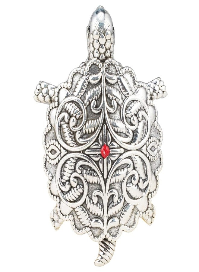 DHRUVS COLLECTION 999 Silver Tortoise, Turtle for Home, Temple, Pooja Room & Good Luck Gift - 11 Grams - Image 3