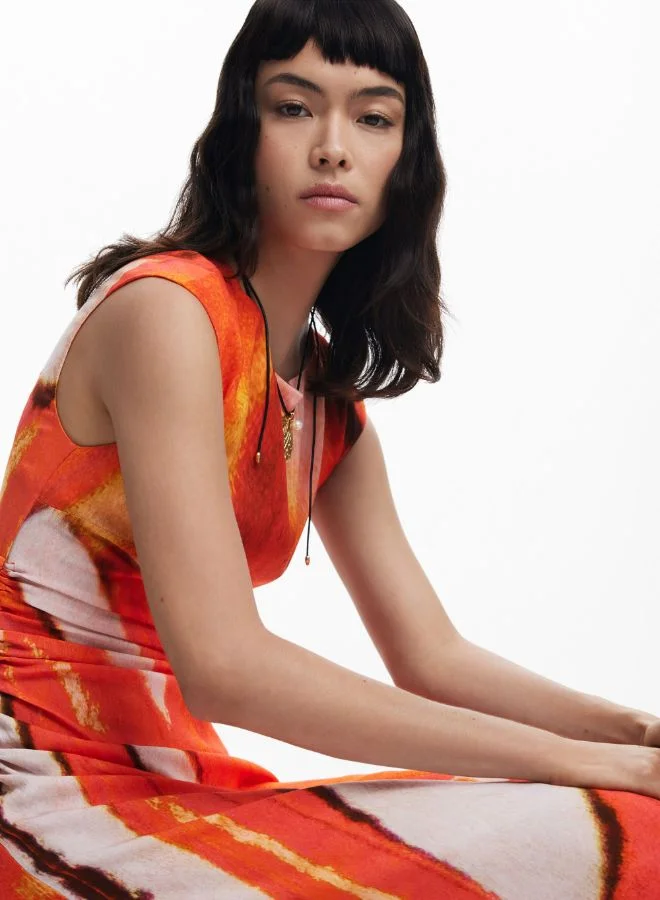 DESIGUAL Draped Long Dress