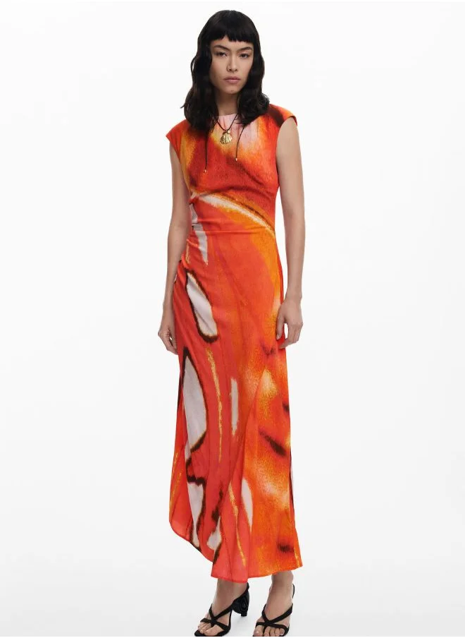 DESIGUAL Draped Long Dress