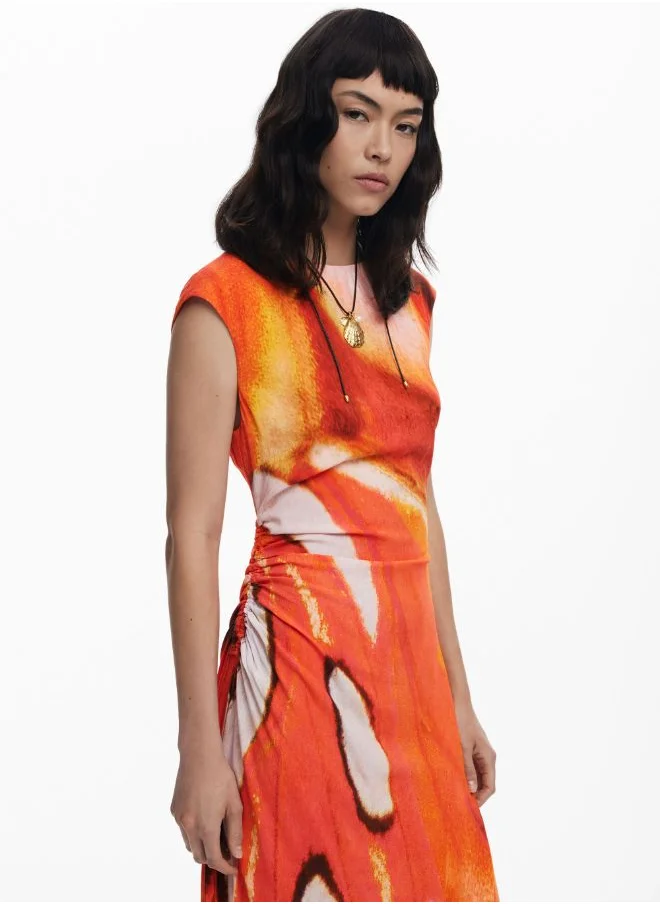 DESIGUAL Draped Long Dress
