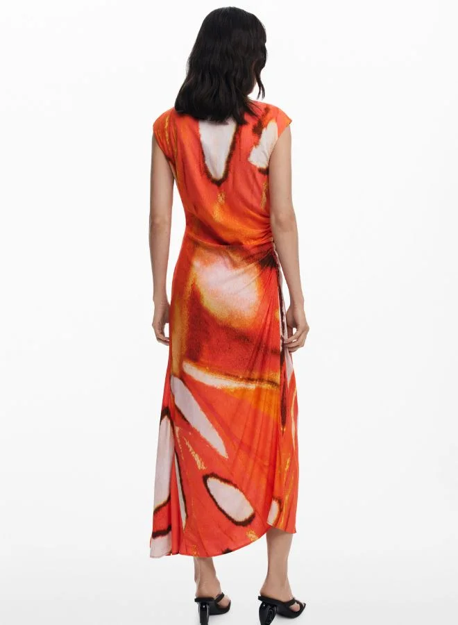DESIGUAL Draped Long Dress