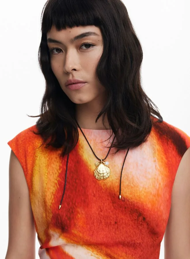 DESIGUAL Draped Long Dress