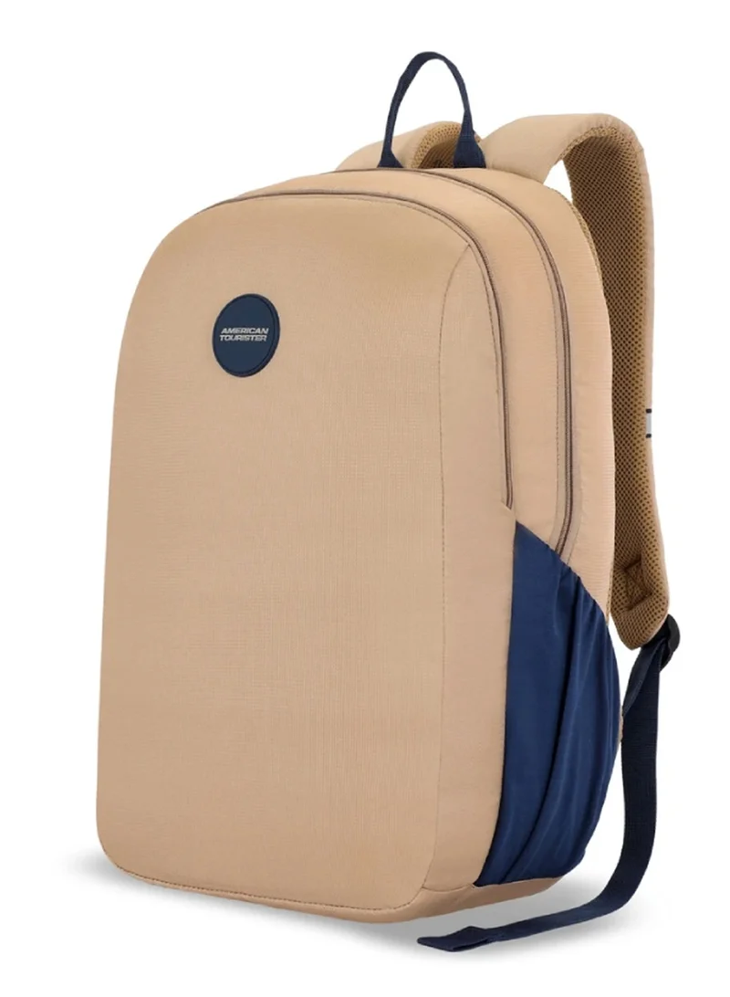 Daybreak Backpack 22L Capacity, 100% Polyester, Beige|15.6" Laptop Compartment|Tractum Strap|Elastic Pocket|Ergo Back & Shoulder|Bottle Holder|Front Storage Pocket - 1 Year International Warranty
