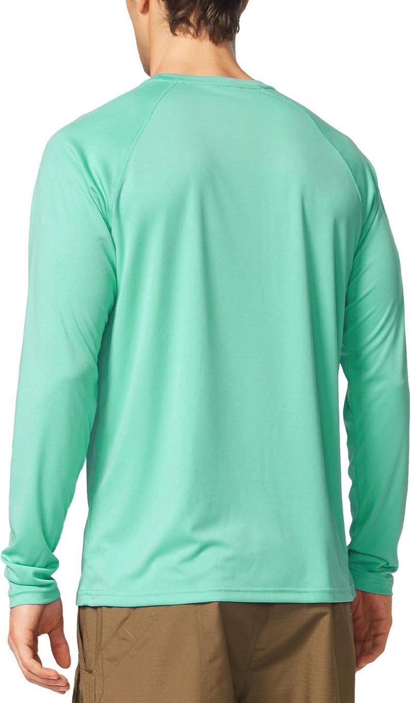 Baleaf Men's Sun Protection Shirts UV SPF UPF 50+ Long Sleeve Rash Guard Fishing Running Quick Dry Lightweight - Image 2