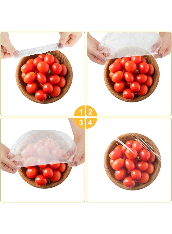 Pack of 200 Food Storage Bags, Plastic Food Covers, Sealing Bags, Food Cover, Elastic Sealing Bags, Reusable Food Cover  - Image 5