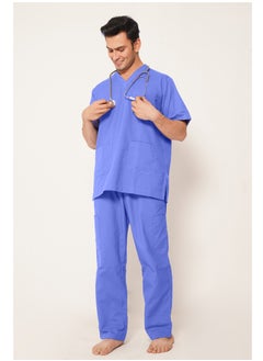 Medical Scrub Set | V-Neck Top Overlap and Elasticated Drawstring Pant | Al Ain Style  Nursing Uniform Suit