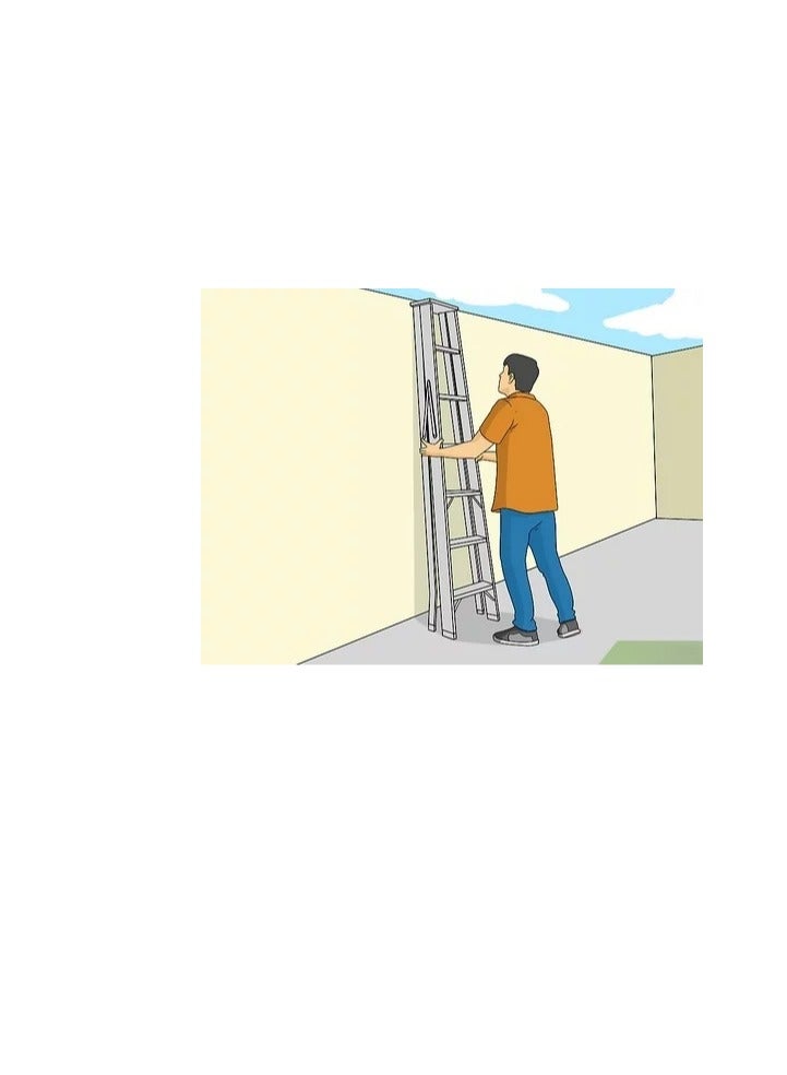 ABBASALI Multi Purpose 4x2 x 2.6m Foldable Aluminium Ladder 8 Rungs  - Image 4