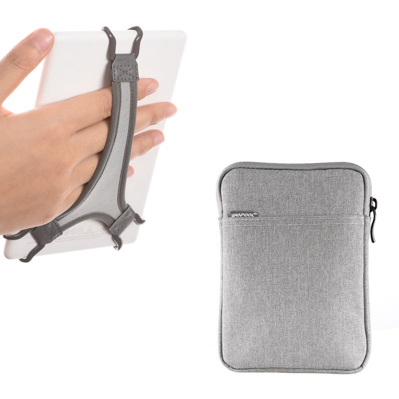 WANPOOL Hand Strap Holder for Kindle/Paperwhite/Voyage/Oasis 6 Inch, Plus Protective Felt Cover Pouch Bag - Image 1