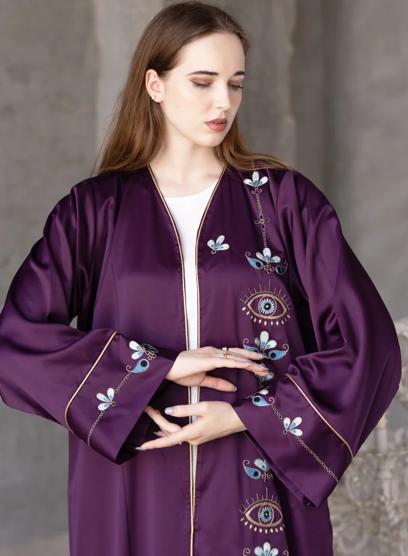 روزيت عباية بشت أنيق وعصري مع تطريز