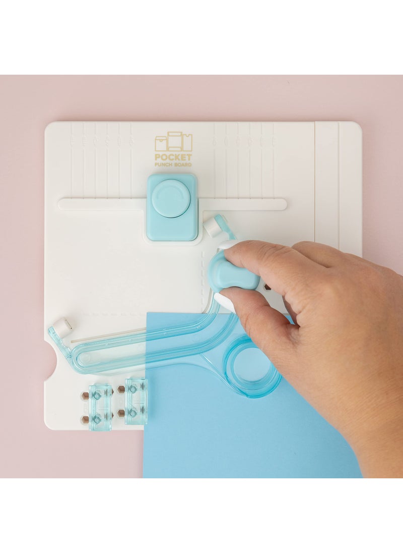 We R Memory Keepers We R Memory Keepers Pocket Maker Punch Board, 6-Piece, Create Pockets to Store Keepsakes Over 100 Pocket Sizes, for Journaling, Scrapbooking, & More  - Image 5