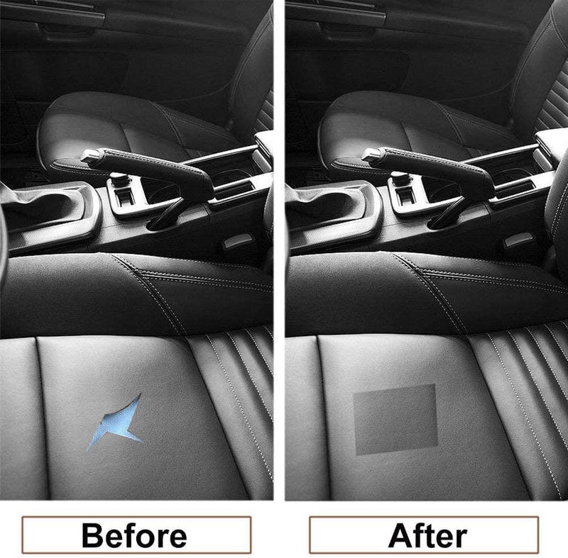 VANITYA رقعة إصلاح جلدية | رقعة إصلاح جلدية ذاتية اللصق لكرسي bean، الأرائك، الأريكة، الأثاث، مقعد السيارة، الحقائب اليدوية | رقعة جلدية مضادة للخدش للإصلاح السريع ومقاومة للماء (30 * 60 سم) باللون الأسود - Image 4