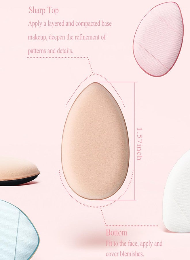 ElegGlo 40 PCS Mini Makeup Puff, Reusable Drop-Shaped Makeup Sponges for Foundation Triangle Finger Soft Setting Sponge Mineral Powder Body Powder Cosmetic Foundation Cosmetic - Image 2