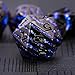 Maywin Inlay Metal Dice Set 7pcs Luxury DND Dice with Decorative Inlay Heavy Zinc Alloy RPG Dice for Tabletop Games - Image 2