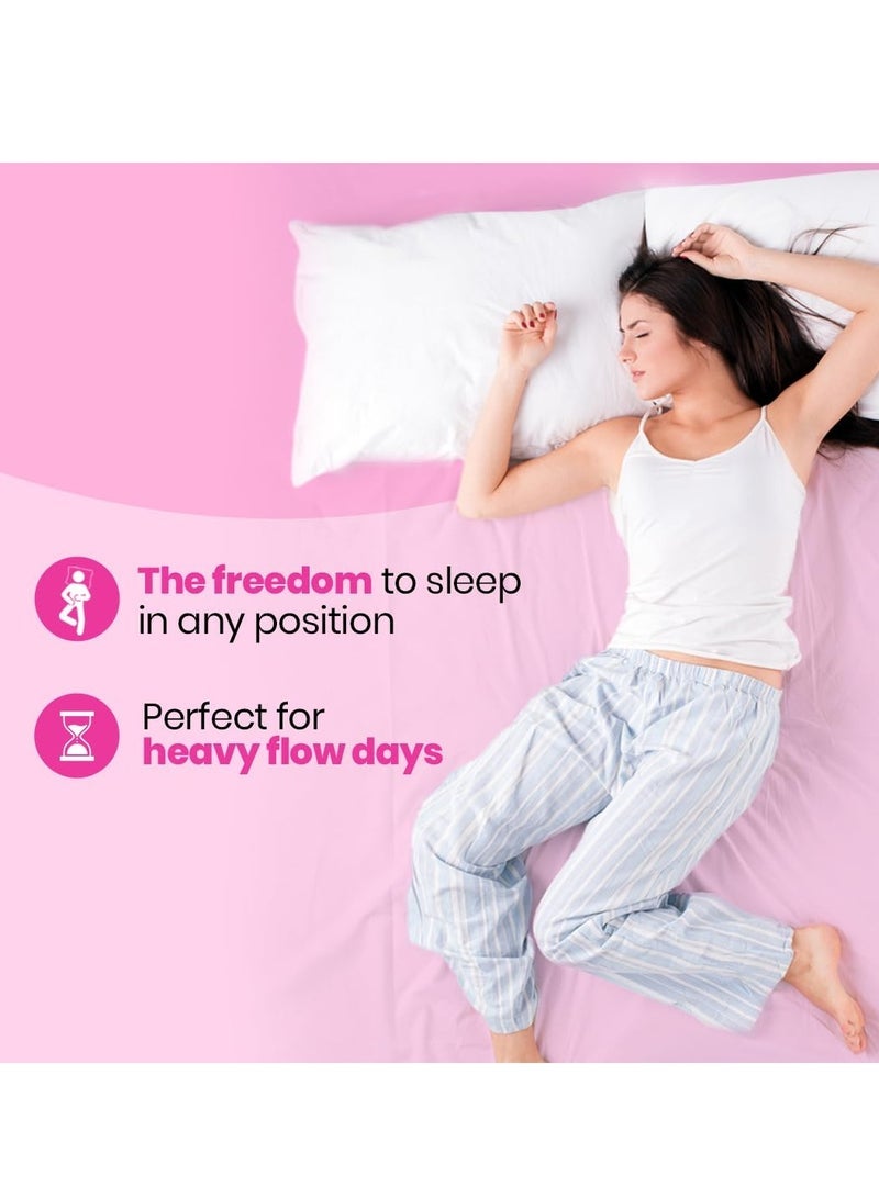 i-activ i activ سروال شهري للفتيات والنساء | إم إل | حزمة 10 | سراويل الدورة الشهرية للنساء | ضمادات الأمومة بعد الولادة لفترات التدفق الغزير | حماية بزاوية 360 درجة | مقاس الخصر - 24 بوصة إلى 39 بوصة - Image 4