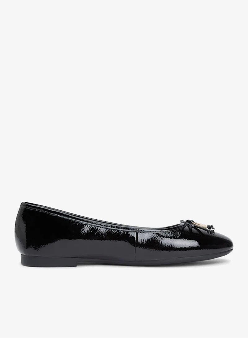 TOMMY HILFIGER Patent Leather TH Monogram Ballerinas