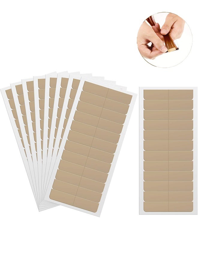 10 صفائح شريط تمديد الشعر، شريط استبدال للجانبين لاصق، الباروكات المحمولة المقاومة للماء، لشرائح شعر توبي وتمديد الشعر - Image 1