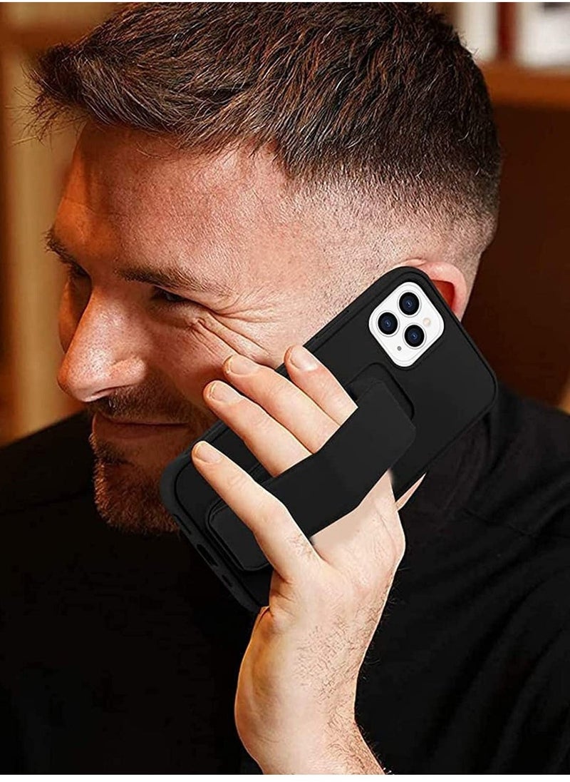 Raxoom Case for iPhone 14 Pro, Back Stand Case with Magnet Holder Hand Grip Magnetic Car Mount Anti Scratch Shockproof Cover Case for iPhone 14 Pro (iPhone 14 Pro, Black) - Image 3