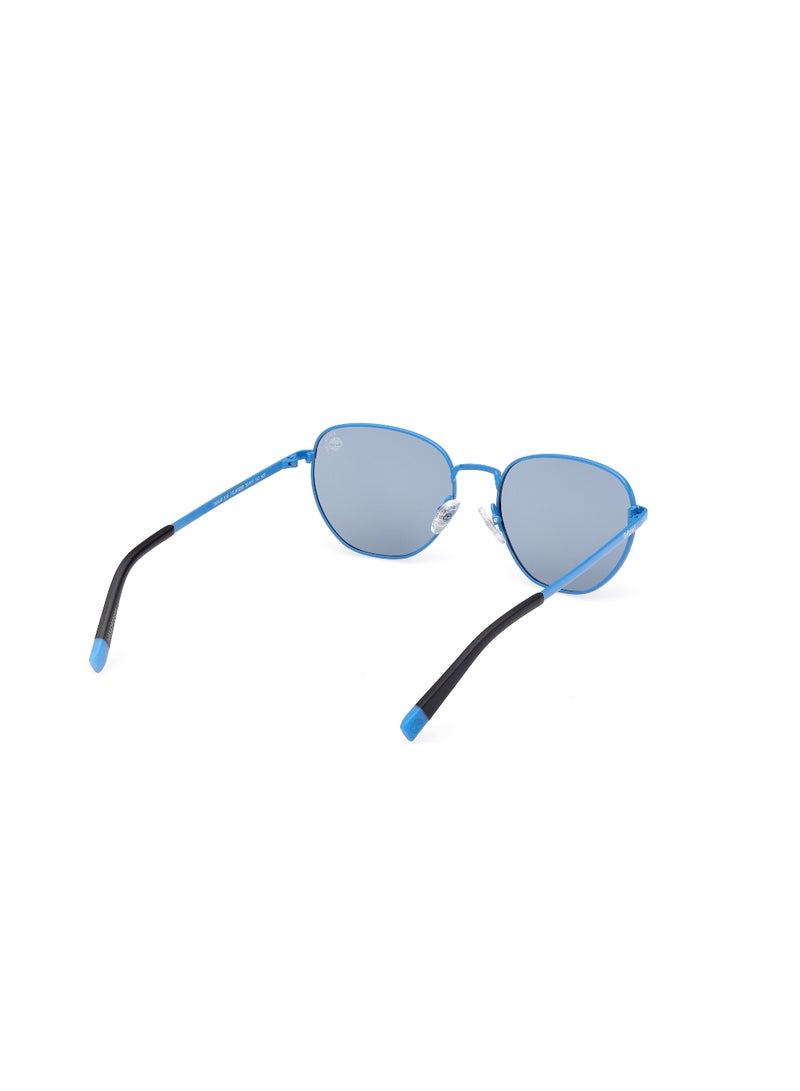 TIMBERLAND FULL RIM TEEN BOY ROUND BLUE METAL SUNGLASSES - Image 5