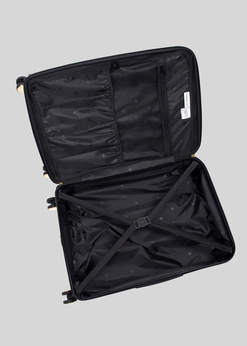 Matalan IT Luggage Sheen Zebra Hardshell Suitcase