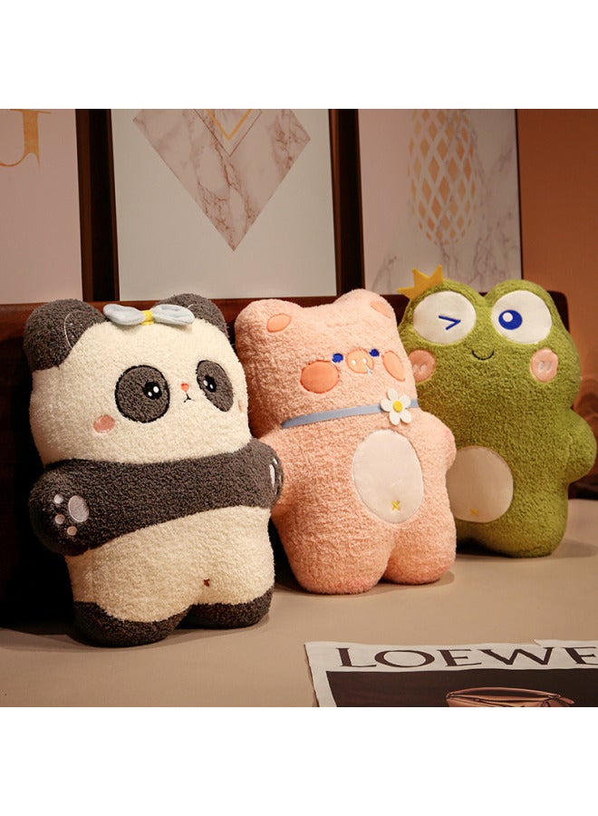 Cartoon Small Animal Doll Pillow Blanket Arctic Velvet Doll Girl Gift Cute Shape Delivery-Color:Cute Rabbit-Height:50cm Pillow - Image 3