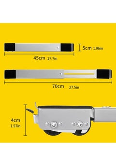 بيوينتي 2 Pieces Adjustable Washing Machine Pedestals Frame ， Drum Washing Machine Refrigerator Mobile Base ， Multifunction Washing Machine Base Stand Movably Adjustable  - Image 4