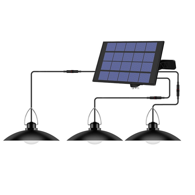 Solar Powered Pendants Light with Adjustable Panel Auto ON/OFF Lighting Sensor IP65 Water-resistant Hanging Lamp for Outdoor/Indoor Garden Patio Yard Storage - Image 1
