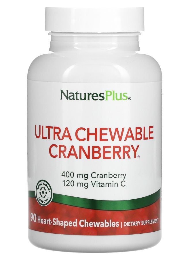 Ultra Chewable Cranberry 90 Heart-Shaped Chewables