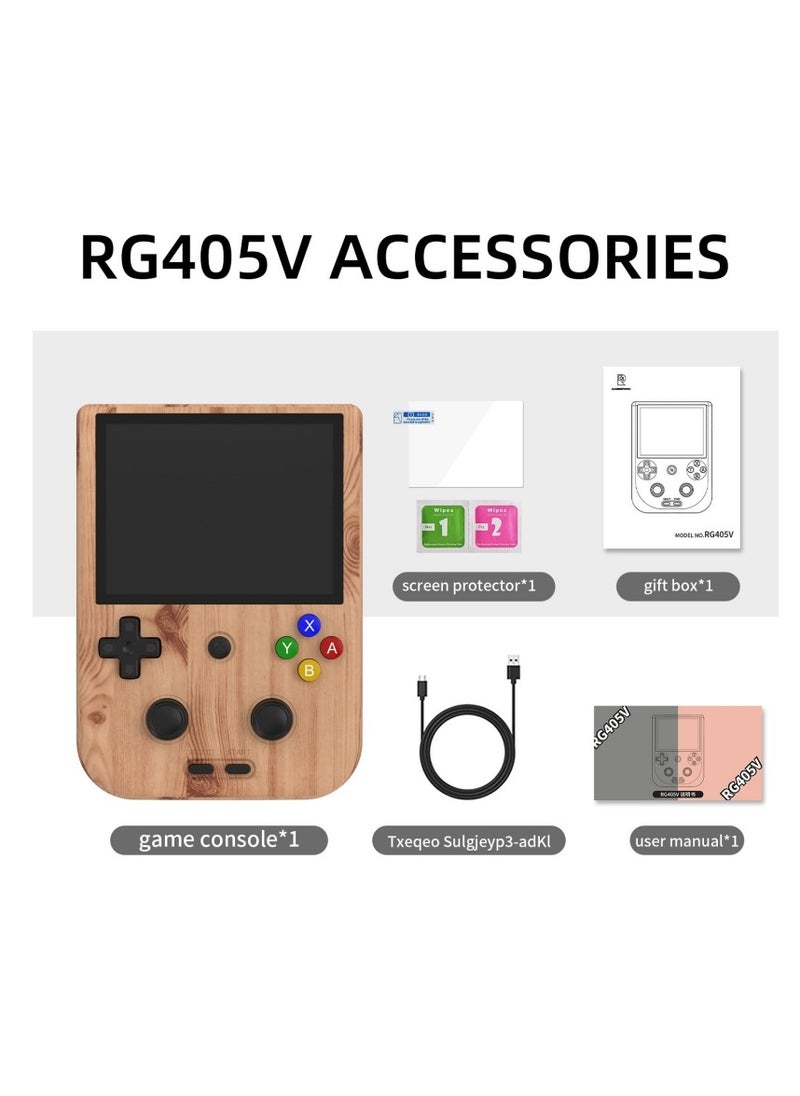 M MIAOYAN - RG405V handheld game console 4-inch IPS touch screen Android 12 Unisoc Tiger T618 64-bit game console built-in 5500mAh battery 128G TF card can play 3000+ games - Image 1
