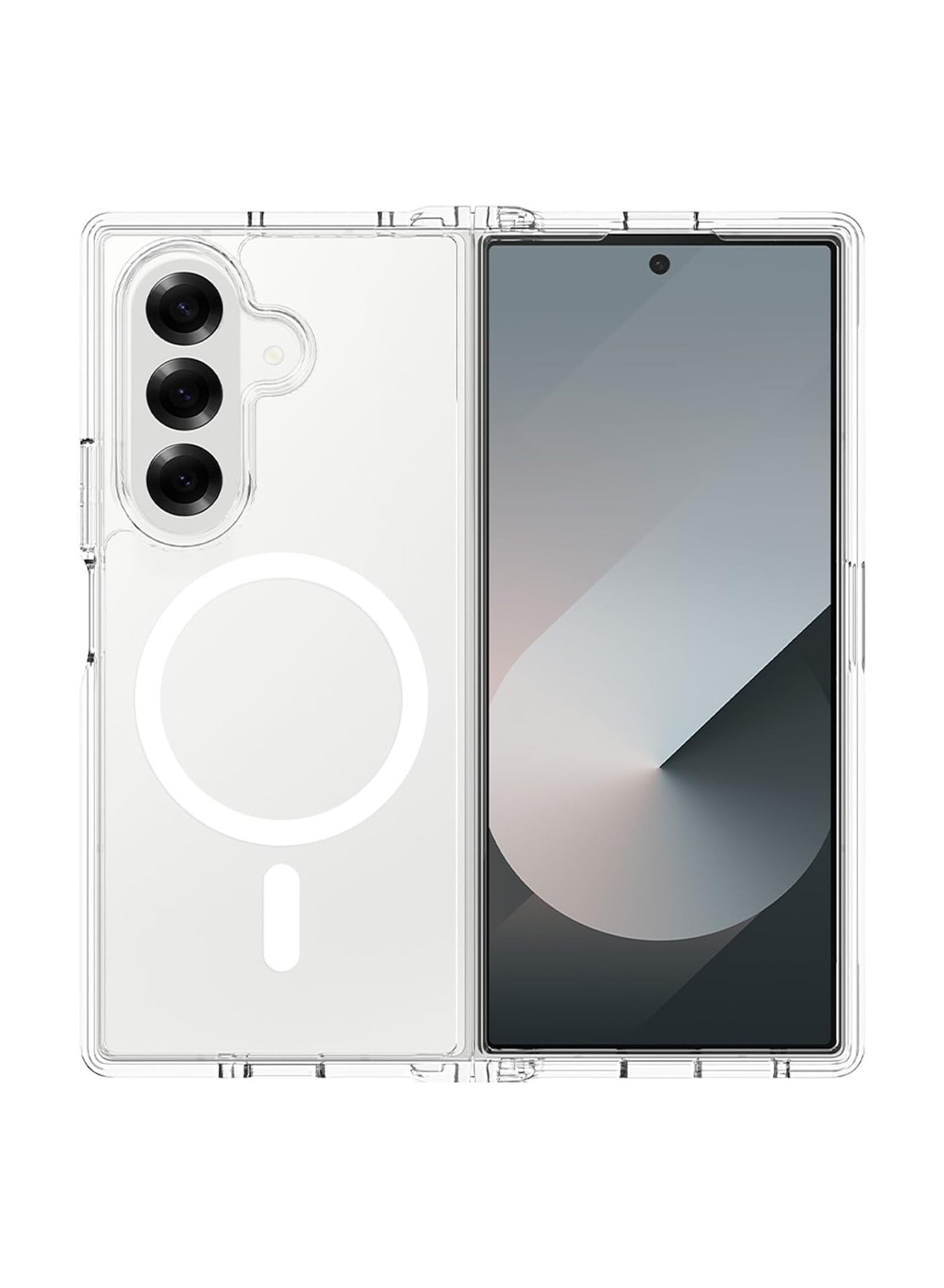 ACLIX Magnetic Clear Case For Samsung Galaxy Z fold 7, Compatible with MagSafe, Soft Slim TPU Shockproof Scratch-Proof Crystal Clear Case