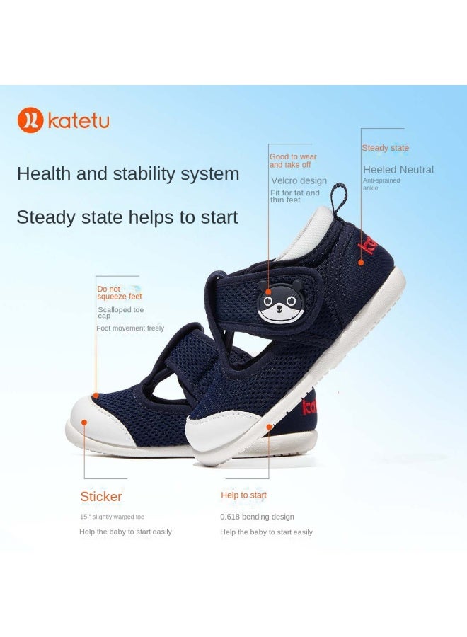 Cartoon Cute Mesh】toddler Shoes For Boys, Girls' Functional Shoes For Autumn, Breathable Soft-soled Pre-walking Shoes For Children - Image 4
